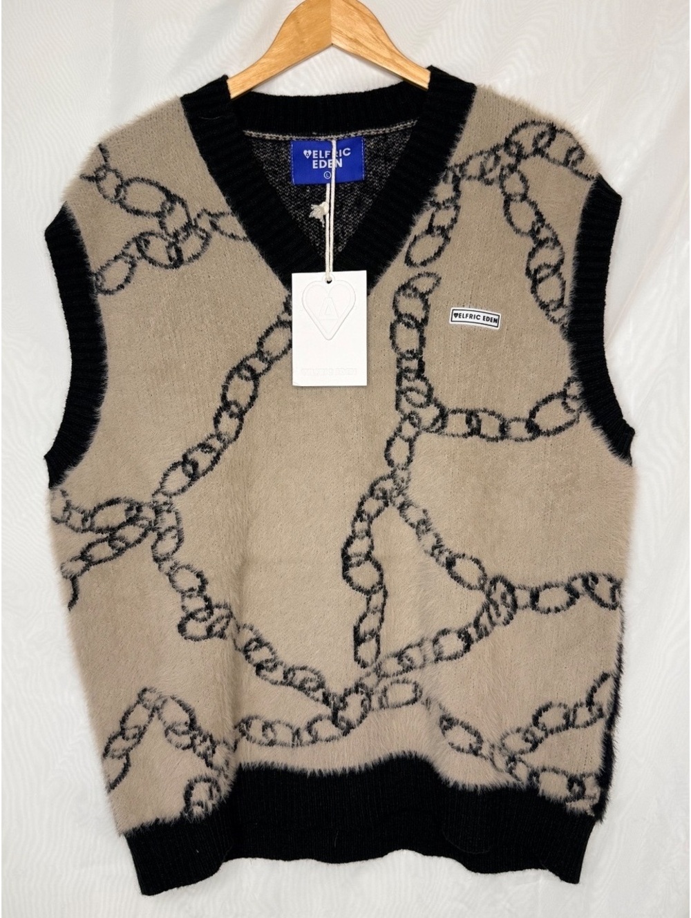 Aelfric Eden Mohair Knotted Chain Vest L NWT